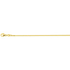 Collier venetiaans 1,1 mm 3 micron zilver verguld (geel)