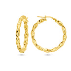 Oorringen 1 micron zilver verguld (geel)