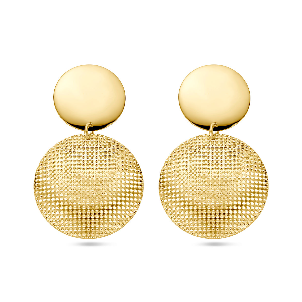 Oorhangers 1 micron zilver verguld (geel)