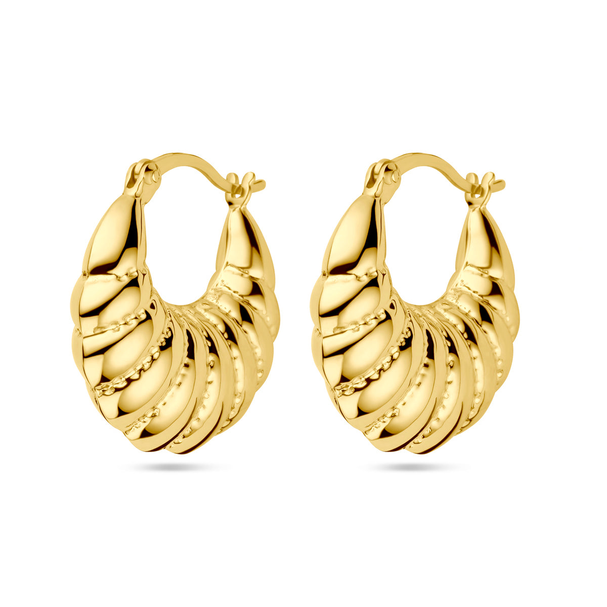 Oorringen 1 micron zilver verguld (geel)