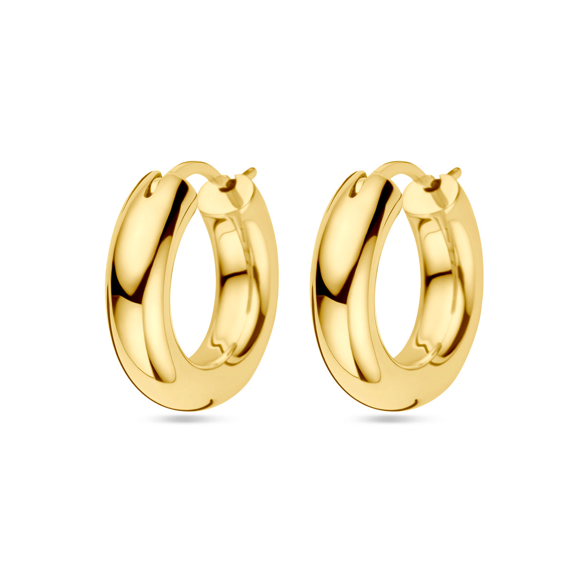 Oorringen 1 micron zilver verguld (geel)