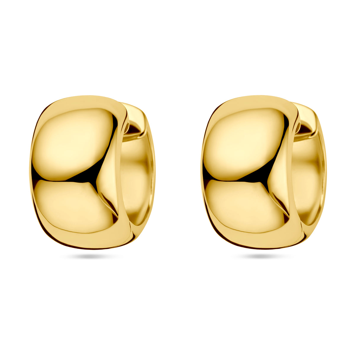 Klapoorringen 1 micron zilver verguld (geel)