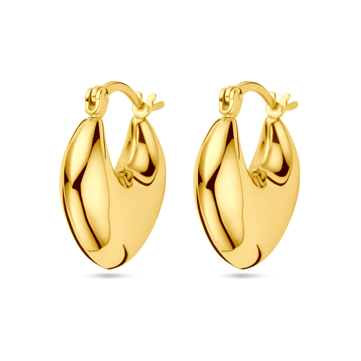 Oorringen 1 micron zilver verguld (geel)