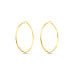 Oorringen gediamanteerd 1 micron zilver verguld (geel)