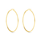 Oorringen gediamanteerd 1 micron zilver verguld (geel)