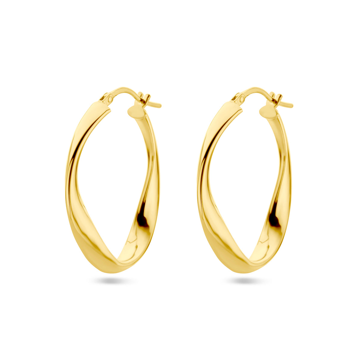 Oorringen 1 micron zilver verguld (geel)