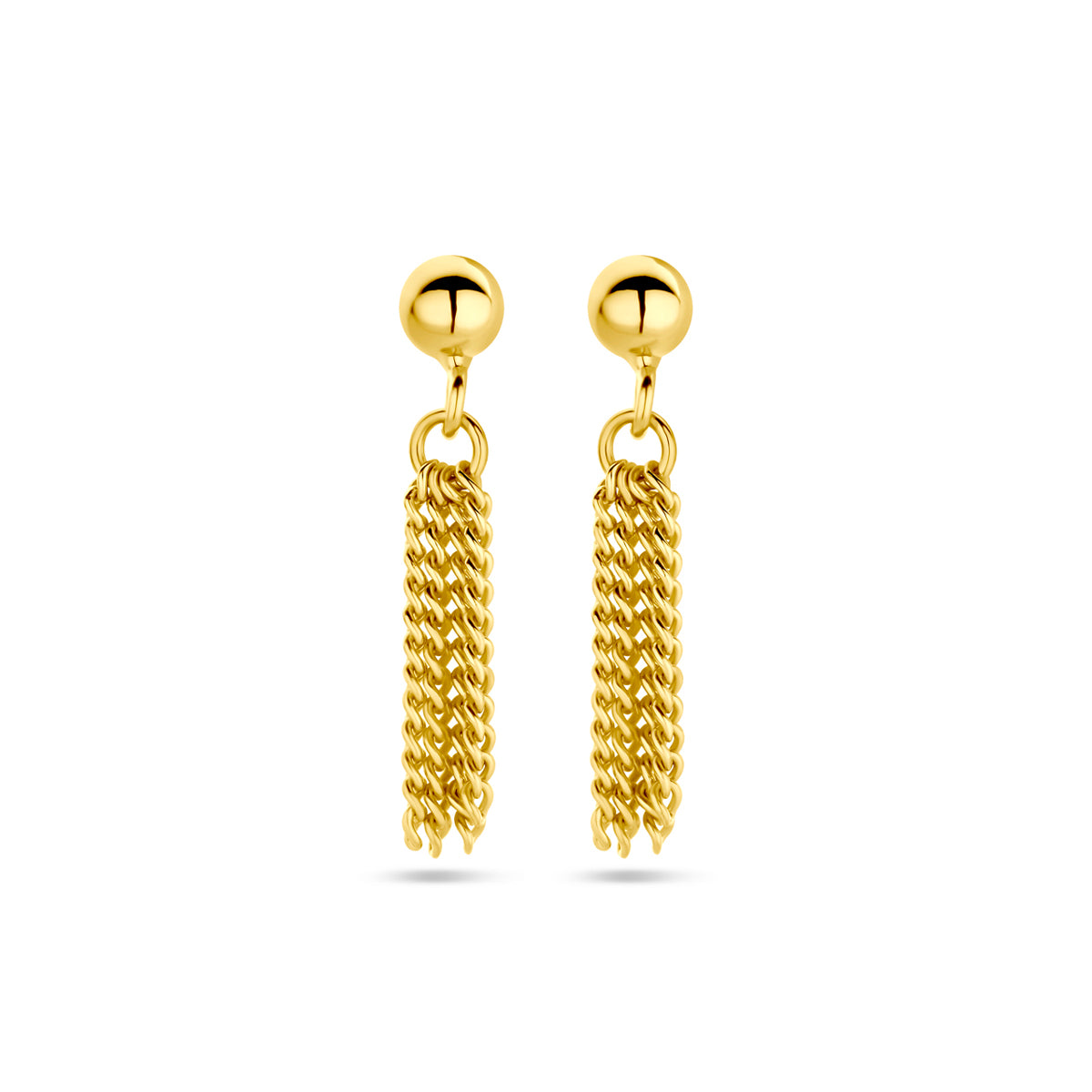 Oorhangers 1 micron zilver verguld (geel)