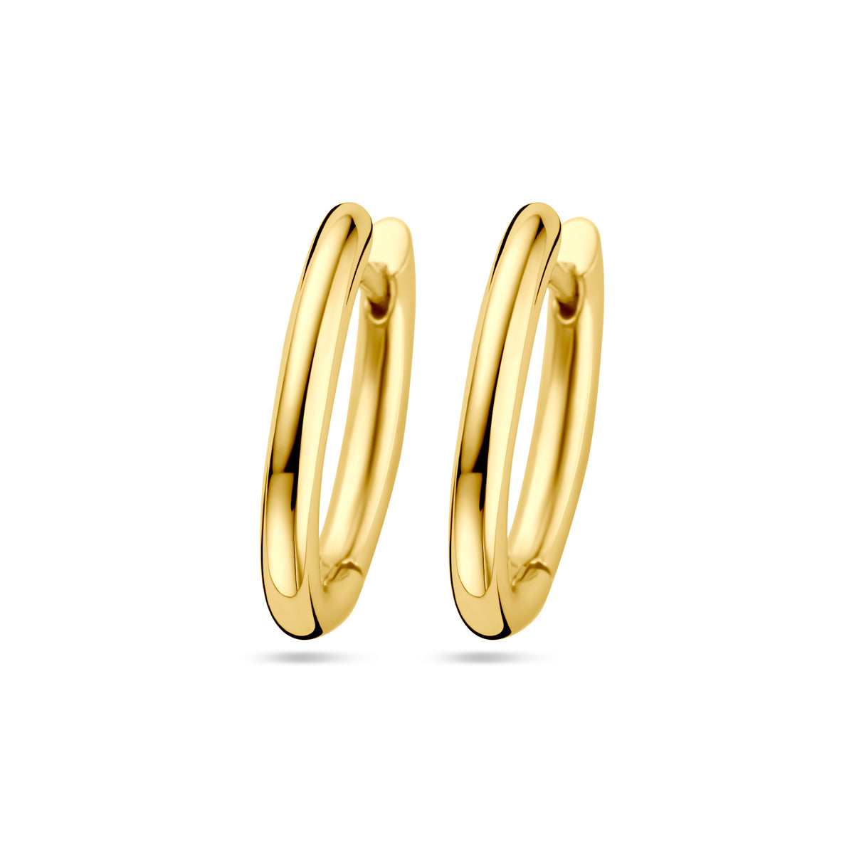 Klapoorringen 1 micron zilver verguld (geel)