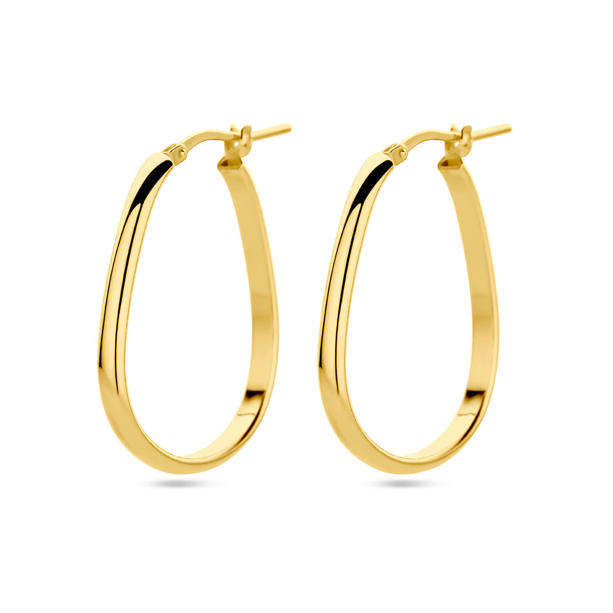 Oorringen 1 micron zilver verguld (geel)