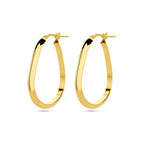 Oorringen 1 micron zilver verguld (geel)