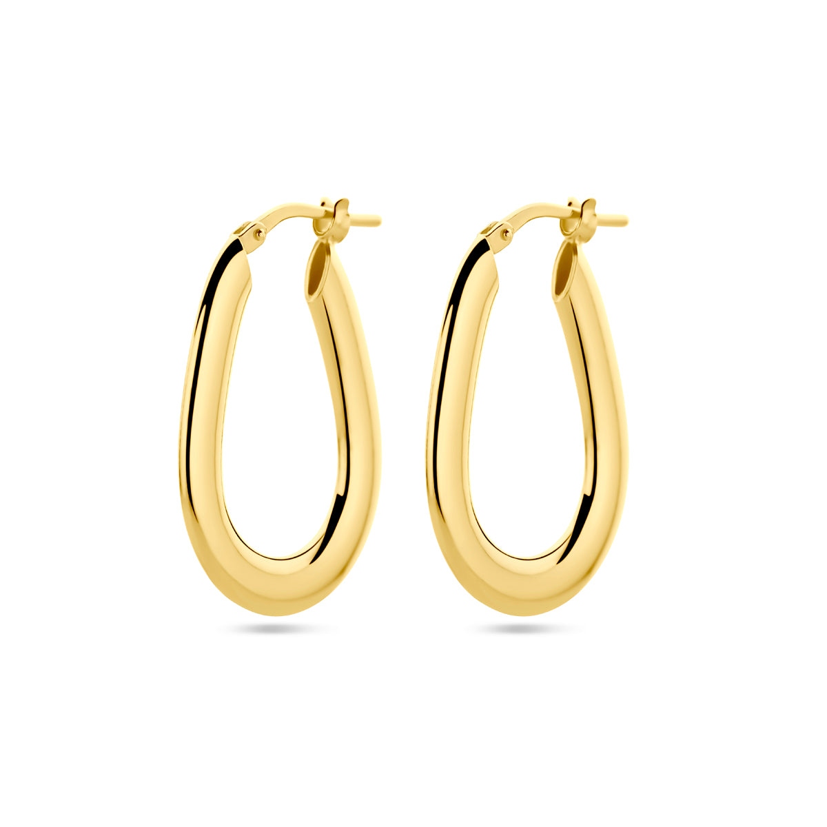 Oorringen 1 micron zilver verguld (geel)