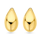 Oorknoppen druppel 1 micron zilver verguld (geel)