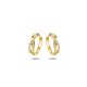 9k klapoorringen zirkonia 12,5 mm 9K geel