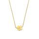 9k collier klavertje 40 - 42 - 44 cm 9K geel