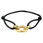 Armband satijn zilver verguld (met rubber/nylon/etc.)