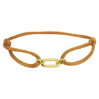 Armband satijn zilver verguld (met rubber/nylon/etc.)