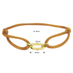 Armband satijn zilver verguld (met rubber/nylon/etc.)