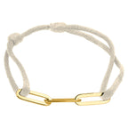 Armband satijn zilver verguld (met rubber/nylon/etc.)