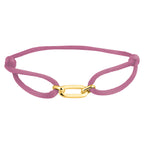 Armband satijn zilver verguld (met rubber/nylon/etc.)