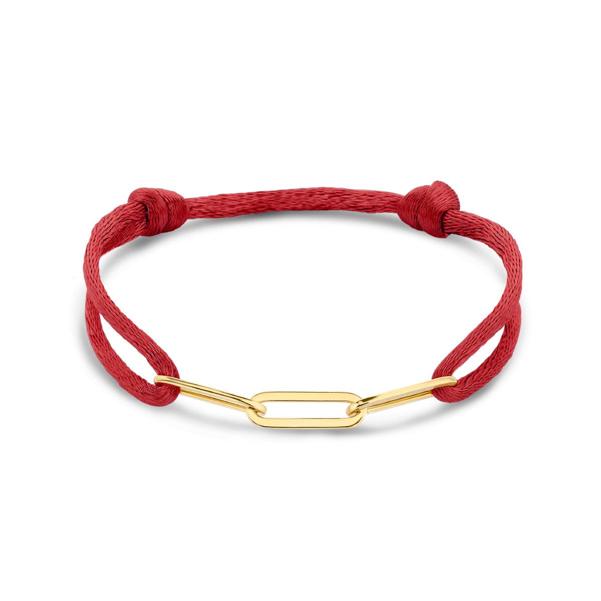 Armband satijn zilver verguld (met rubber/nylon/etc.)