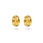 Ohrstecker Citrin 14K Gelbgold