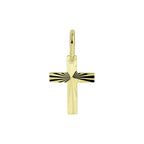 Anhänger Kreuz massiv 14K Gelbgold