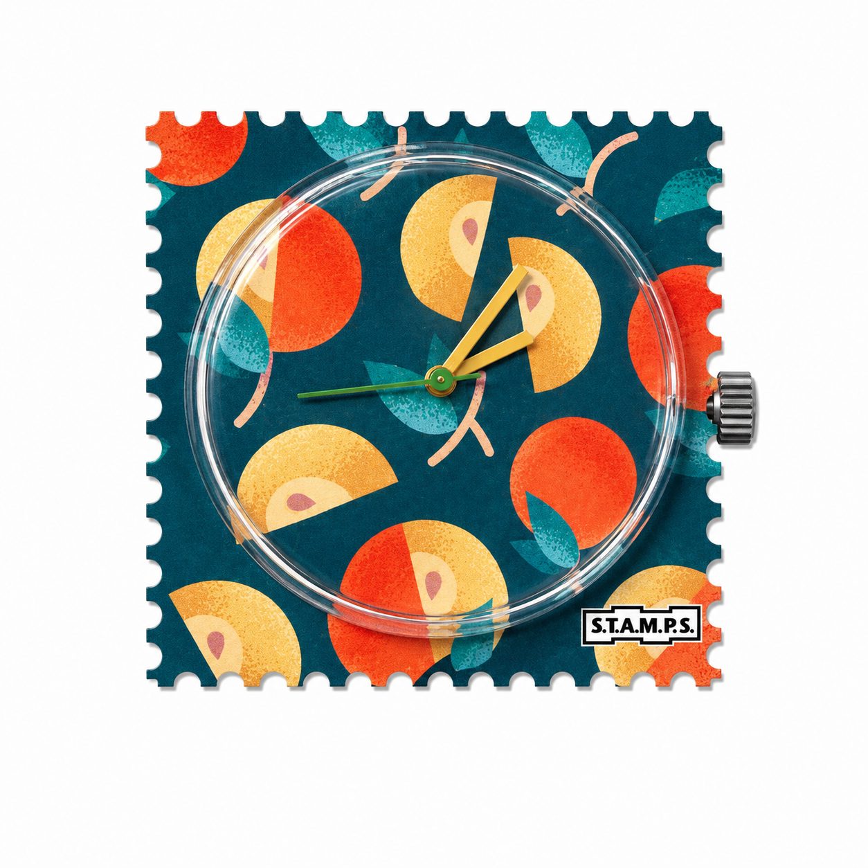 S.T.A.M.P.S. Retro Fruits Horlogeplaat