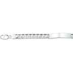 graveerarmband gourmet 9 mm zilver gerhodineerd