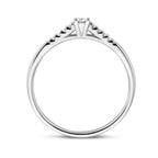 ring diamant 0.10ct h si 14K witgoud