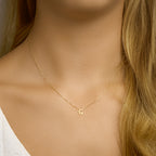 collier letter 40 - 42 - 44 cm 14K geelgoud