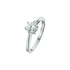 Ring Zirkonia Silber rhodiniert