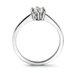 ring zirkonia 14K witgoud