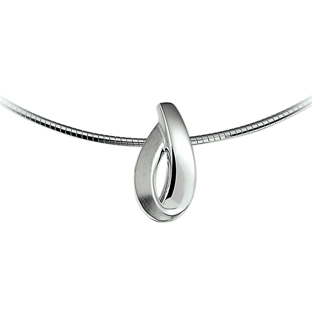 hanger poli/mat zilver gerhodineerd