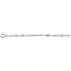 Armband Singapur und Kugeln 3,0 mm 18 cm silberweiß