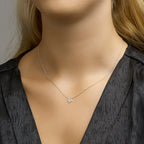 Halskette Herz 41 + 5 cm Silber rhodiniert