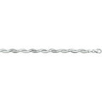 Armband poly/matt 6 mm 19 cm Silber rhodiniert