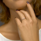 ring diamant 0.10ct h si 14K witgoud met palladium