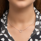 Halskette rund 1,3 mm 41 + 5 cm Silber rhodiniert
