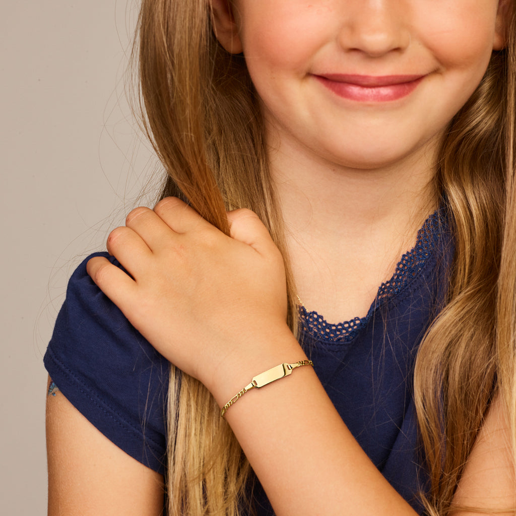 9k graveerarmband plaat 5,0 mm 9K geel