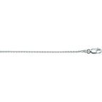 Anker Diamantiert 1,3 mm Silber Weiß