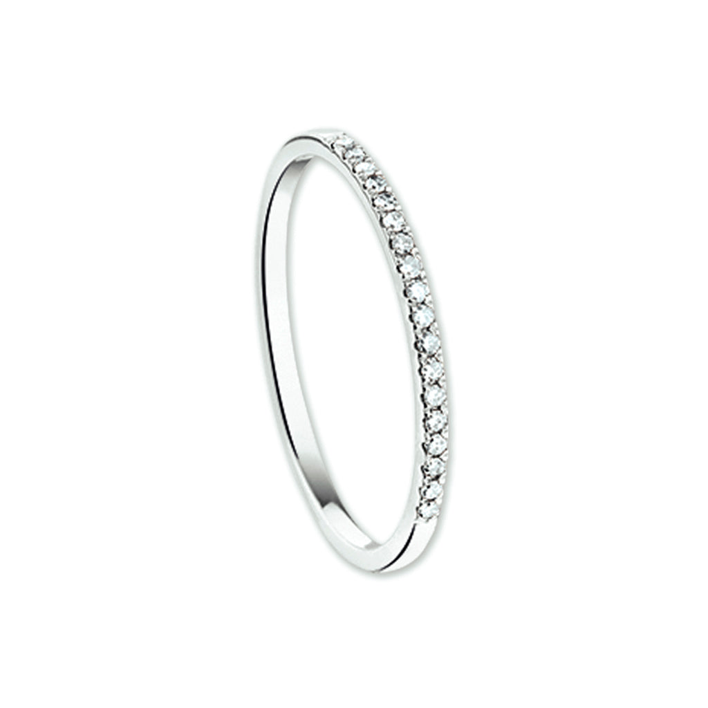 ring diamant 0.09ct h si 14K witgoud