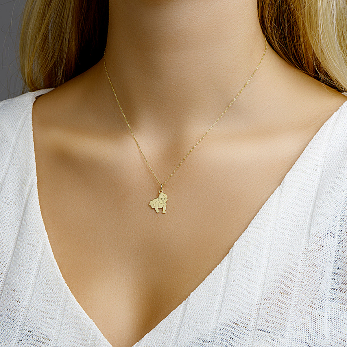 hanger baby 14K geelgoud