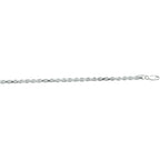 koord gediamanteerd 3,2 mm zilver wit