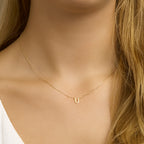 collier letter 40 - 42 - 44 cm 14K geelgoud