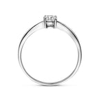 Ring Zirkonia 14K Weißgold