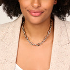collier 10,5 mm 45 cm zilver gerhodineerd