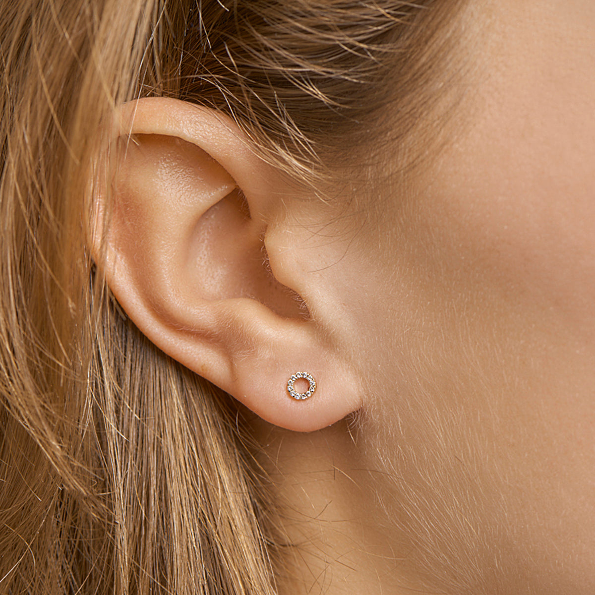 Ohrstecker 14K Gelbgold
