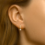 oorhangers parel 14K geelgoud