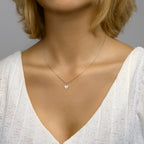 graveerhanger hart gediamanteerd zilver gerhodineerd