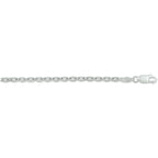 Anker, diamantiert, 2,5 mm, Silber weiß